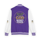 Letterman Jacket — GMP GOD Money Power Red & White Varsity Jacket