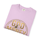 God Money Power T-Shirt — Bold Gold Graphic Tee