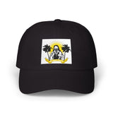 Dad Cap – Vintage Surf Skeleton with Palm Trees Embroidered Hat