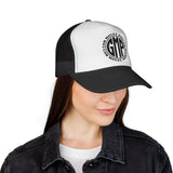 GMP Trucker Hat — God Money Power Circle Logo Mesh Cap