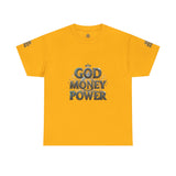 God Money Power Graphic Tee — Faith & Hustle Christian T-Shirt