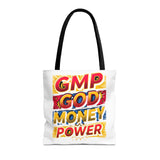 Tote Bag — GMP: God Money Power Bold Graphic Tote
