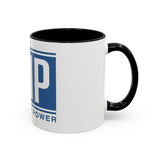 Coffee Mug — GMP (God Money Power) Blue Accent Ceramic Mug