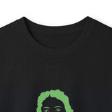 Long Sleeve Tee — Neon Green 'God Money Power' Graphic