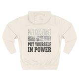 Inspirational Power Hoodie — "Put Yourself In Power" Religious Motivational Sweatshirt