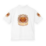 Youth Polo — Halloween Pumpkin- God Money Power