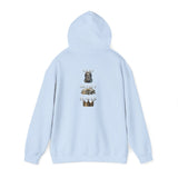 God Money Power- King Crown Hoodie — Vintage Lion & Regal Emblem Graphic