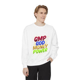 GMP God Money Power Colorblock Sweatshirt — Inspirational Faith & Hustle Crewneck