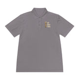 GMP 'God Money Power' Men's Sport Polo — Gold Lettering Performance Polo
