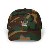 GMP GOD Embroidered Dad Cap — Classic White Baseball Hat