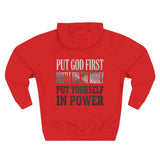 Inspirational Power Hoodie — "Put Yourself In Power" Religious Motivational Sweatshirt
