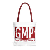 GMP Tote Bag — God Money Power Red Logo All-Over Print Tote