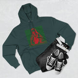 Hoodie — Red & Green Saint Graphic Pullover