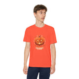 Youth Halloween Pumpkin Competitor Tee —“God Money Power” Jack-O'-Lantern Gaming Shirt