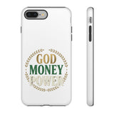 Phone Case — "God Money Power" Inspirational Religious Design
