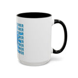 God Money Power Accent Coffee Mug — Blue Graphic 11/15oz
