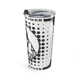 20oz Tumbler — 'So Money Power' Black & White Graphic Travel Mug