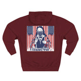 Patriotic 'God Money Power' Hoodie — Americana Flag Graphic Fleece Hoodie