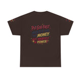 Inspirational Graphic Tee — "Put God First, Hustle for the Money, Put Yourself in Power"