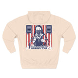 Patriotic 'God Money Power' Hoodie — Americana Flag Graphic Fleece Hoodie