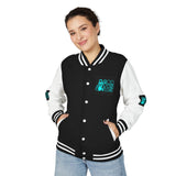 Letterman Jacket — "GOD MONEY POWER" Retro Graphic Varsity Jacket