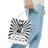 Iconic Madonna Tote Bag — 'God Money Power' Graphic All-Over Print