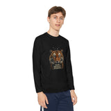Youth Long Sleeve Tee — Tiger Face 'God • Money • Power' Graphic