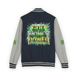 Letterman Jacket — "God Money Power" Varsity Bomber