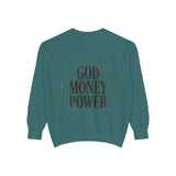 Sweatshirt — GOD MONEY POWER Bold Graphic Crewneck