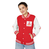 Letterman Jacket — "God Money Power" Graphic Varsity Jacket