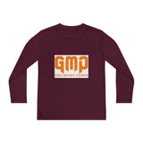 GMP "God Money Power" Youth Long Sleeve Tee - Orange Logo