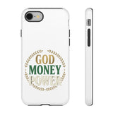 Phone Case — "God Money Power" Inspirational Religious Design