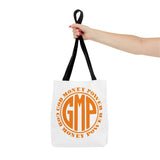 Tote — GOD MONEY POWER (GMP) Orange Logo All-Over Print