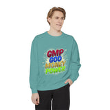 GMP God Money Power Colorblock Sweatshirt — Inspirational Faith & Hustle Crewneck