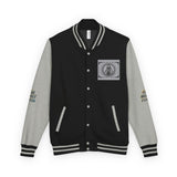 Letterman Jacket — 'God Money Power' Graphic Varsity Jacket
