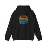 God Money Power Hoodie — Colorful Inspirational Religious Graphic Pullover