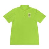 Money Power Polo — Men's White Sport Polo with 'GMP Money Power' Gold Dice Emblem