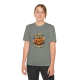 Youth Pumpkin Power Tee - "God Money Power" Halloween Graphic Shirt