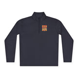 Quarter-Zip Pullover — Bold Retro "GMP: God Money Power" Graphic