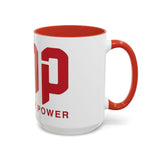 GMP Coffee Mug — Good Money Power Red Accent Ceramic Mug (11/15oz)