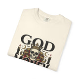 God Money Power- Skull T-Shirt — Gothic Skull Graphic Tee