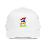 Mid Profile Baseball Cap — "GMP God Money Power" Embroidered Trucker Hat