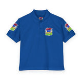 Youth Polo Shirt — Colorful "Camp Gov Summer Power" Logo Tee