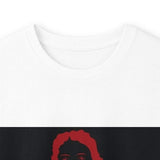 Long Sleeve Tee — Red Samurai Graphic Prayer Pose