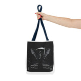 Angel Of Death Grim Reaper Wings Tote Bag — Gothic Scythe Design