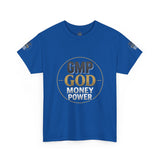 GMP GOD Money Power Tee — Bold Faith & Prosperity Graphic T-Shirt