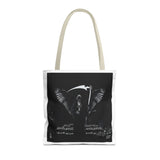 Angel Of Death Grim Reaper Wings Tote Bag — Gothic Scythe Design