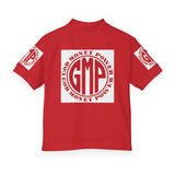Youth Polo Shirt — 'GMP' God Money Power Red Logo
