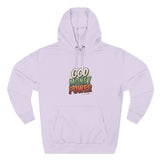 God Money Power Hoodie — Retro Bold Graphic Pullover