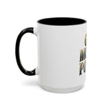 God Money Power Accent Coffee Mug - Inspirational Faith & Prosperity Ceramic Mug (11/15oz)